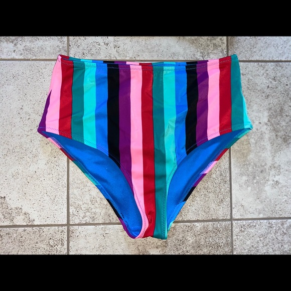 Old Navy Other - Old Navy Multicolored High Waisted Swim Bottoms ✨